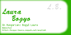 laura bogyo business card